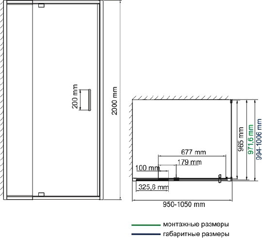 Душевой уголок Wasserkraft Berkel  100x100 см 48P19