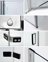 Душевой уголок Wasserkraft Aller 10H07RB black matt, 120x90 см 10H07RBLACK MATT