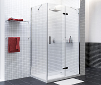 Душевой уголок Wasserkraft Aller 10H10RB black matt, 120x100 см 10H10RBLACK MATT