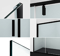 Wasserkraft Elbe Душевое ограждение 120х90х200h, черная, прозрачное 74P07