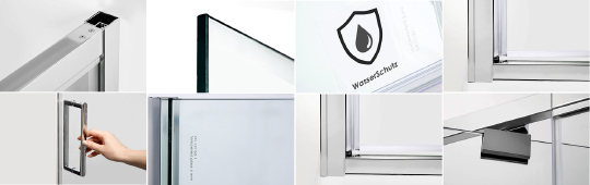 Душевой уголок Wasserkraft Berkel  85x90 см 48P28