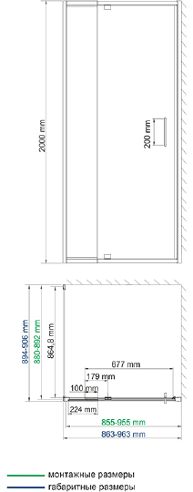 Душевой уголок Wasserkraft Berkel  90x90 см 48P03