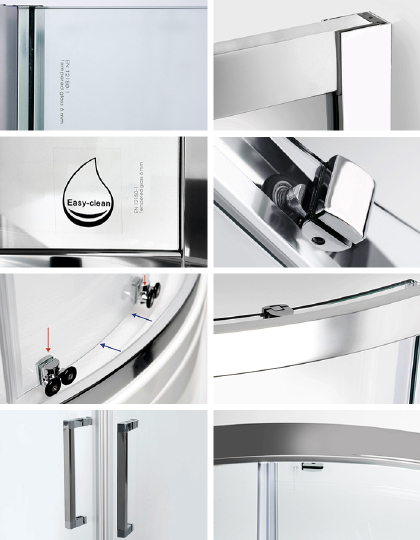 Душевой уголок Wasserkraft Main  90x90 см 41S01