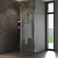 Wasserkraft Aller Обратная панель 90х200h, профиль хром, стекло прозрачное 10H07-RP90