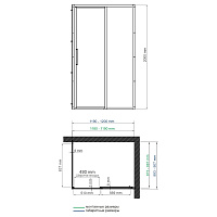 Wasserkraft Lopau Обратная панель, профиль хром 32S07-RP90