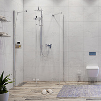 Wasserkraft Aller Душевой уголок 120х200h, профиль комбинир. покрытие, стекло прозр. 10H07LWHITE