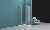 Belbagno Kraft Душевой уголок 100х100х195h, стекло прозрачное KRAFT-P-1-100-C-Cr-L