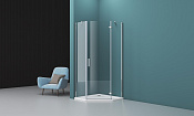 Belbagno Kraft Душевой уголок 80х80х195h, стекло прозрачное KRAFT-P-1-80-C-Cr-R