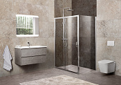 Belbagno Unique Душевой уголок 100х100х190h, стекло прозрачное UNIQUE-AH-1-100/115-100-C-Cr