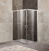 Belbagno Unique Душевой уголок 100х75х190h, стекло прозрачное UNIQUE-AH-2-100/115-75/90-C-Cr