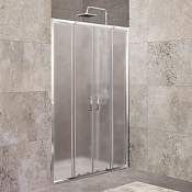 Belbagno Unique Душевая дверь в нишу 150х190h, стекло матовое UNIQUE-BF-2-150/180-M-Cr