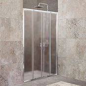 Belbagno Unique Душевая дверь в нишу 150х190h, стекло текстурированное UNIQUE-BF-2-150/180-P-Cr