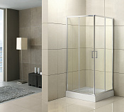 Belbagno Uno Душевой уголок 80х80х195h, стекло прозрачное UNO-195-A-2-80-C-Cr