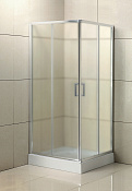 Belbagno Uno Душевой уголок 80х80х195h, стекло текстурированное UNO-195-A-2-80-P-Cr