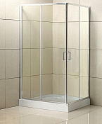 Belbagno Uno Душевой уголок 100х90х195h, стекло прозрачное UNO-195-AH-2-100/90-C-Cr