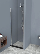 Belbagno Uno Душевая дверь в нишу 60х185h, стекло прозрачное UNO-B-1-60-C-Cr