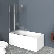 Belbagno Uno Шторка на ванну 100х150h, стекло текстурированное UNO-V-11-100/150-P-Cr