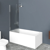 Belbagno Uno Шторка на ванну 70х150h, стекло текстурированное UNO-V-1-70/150-P-Cr