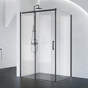 Belbagno Acqua Душевой уголок 130х90х195h, стекло прозрачное ACQUA-AH-1-130/90-C-NERO