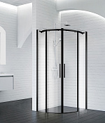 Belbagno Acqua Душевой уголок 100х100х195h, стекло прозрачное ACQUA-R-2-100-C-NERO