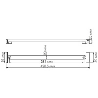 Wasserkraft Aller Фиксатор душевой двери 5,5х2х42,8h D097