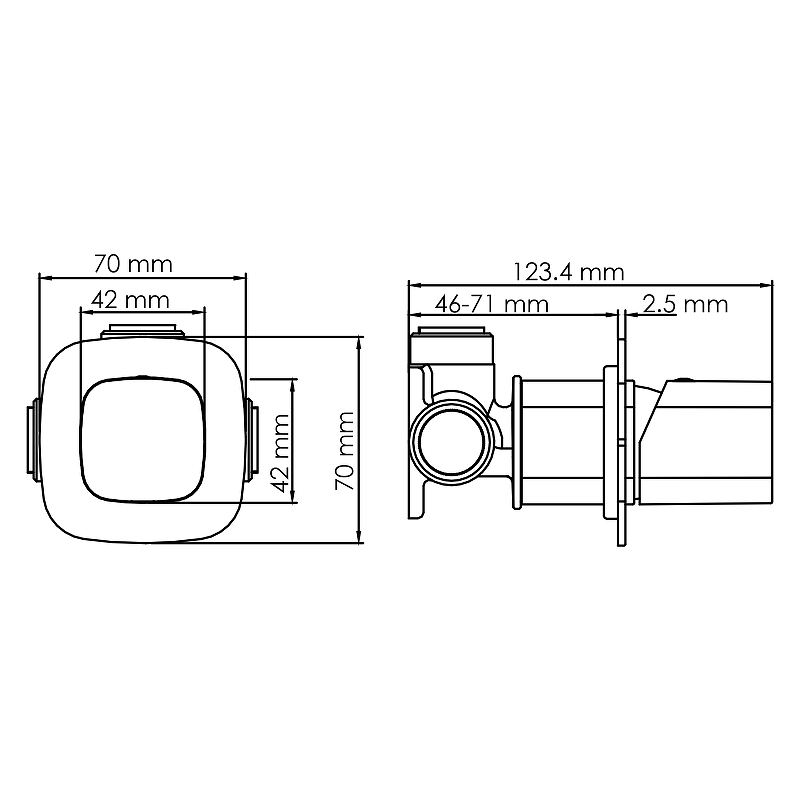 Wasserkraft Naab Смеситель для душа однорычажный, цвет: хром 8651