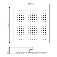 Wasserkraft Abens Верхняя Душевая насадка A162