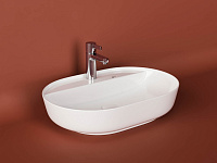 Ceramicanova Modo Раковина чаша 61х45 см, перелив, отверстие под смеситель, цвет: белый глянцевый CN2004