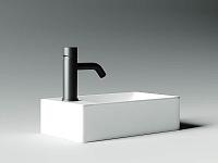 Ceramicanova Element Раковина подвесная 37,5х21,5 см, без перелива, смес. слева, цвет: белый глянц. CN5008