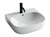 Ceramicanova Element Раковина чаша 49х44,5 см, перелив, отв. под смеситель, цвет: белый глянцевый CN5011
