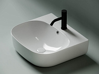 Ceramicanova Element Раковина чаша 49х44,5 см, перелив, отв. под смеситель, цвет: белый глянцевый CN5011