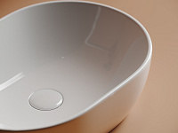 Ceramicanova Element Раковина чаша 48х35 см, без перелива, цвет: белый глянцевый CN6019