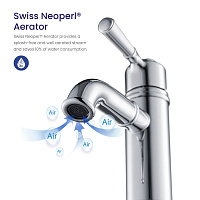 Timo Arisa Смеситель для раковины однорычажный, цвет: хром 5361/00F