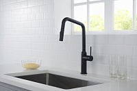 Timo Saona Смеситель для кухни однорычажный, цвет: черный матовый 2386/03FL