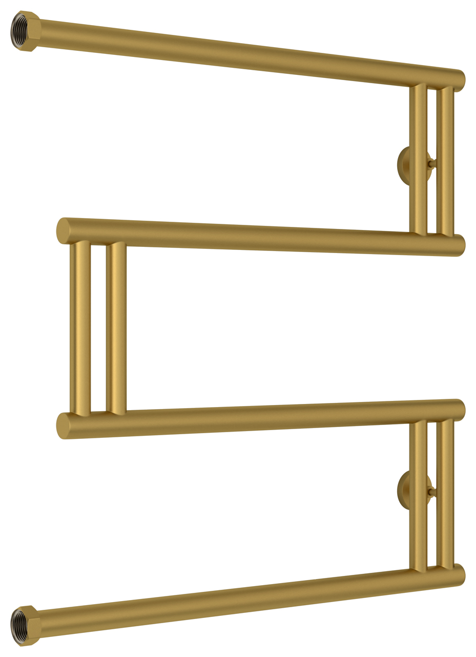 Сунержа High-Tech Полотенцесушитель водяной 60x60h, цвет: матовое золото 032-4050-6060