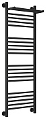 Сунержа Богема+ с 1 полкой Полотенцесушитель водяной 40x120h, цвет: матовый черный 31-0223-1240
