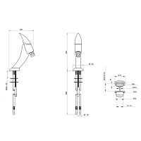 Bongio Moon Смеситель для биде, цвет хром 39522CR00