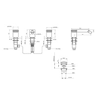 Bongio Pure Glam Смеситель для биде, цвет хром/Swarovski 6P503CR01