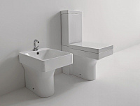 Kerasan Cento Чаша унитаза моноблок, напольная, с креплением, цвет: bianco lucido 352201