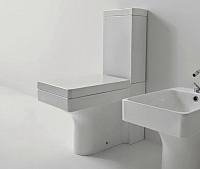 Kerasan Cento Чаша унитаза моноблок, напольная, с креплением, цвет: bianco lucido 352201