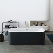 Duravit Happy D.2 Plus Ванна акриловая 180х80 см, цвет graphite supermatt 700453800000000 700454000000000