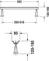 Duravit P3 Comforts Ванна акриловая 170х75 см, цвет белый 700376000000000