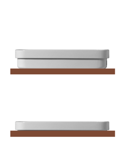 Kerasan Tribeca Раковина встраиваемая сверху/накладная 60х38 см, цвет: Bianco matt 514330