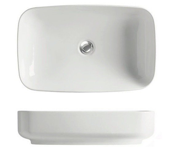 Kerasan Tribeca Раковина встраиваемая сверху/накладная 60х38 см, цвет: Bianco matt 514330