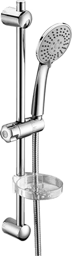 Wasserkraft Душевой гарнитур 15,3х16хh56,5 см, цвет: хром A005