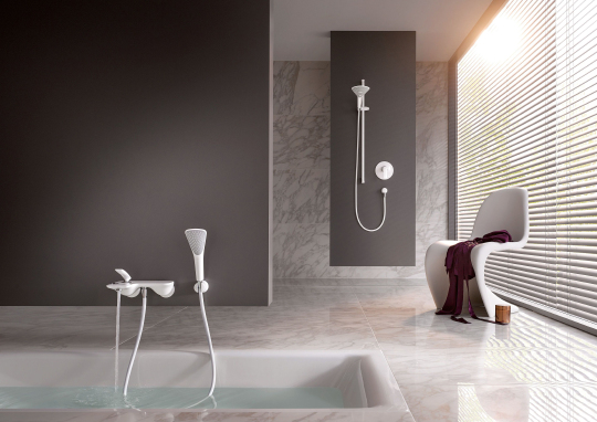 Kludi Fizz Душевая лейка с 3 режимами струи, цвет: белый 6770043-00