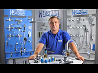 Wasserkraft Душевая лейка 10,2х2хh22,3 см, цвет: хром A032