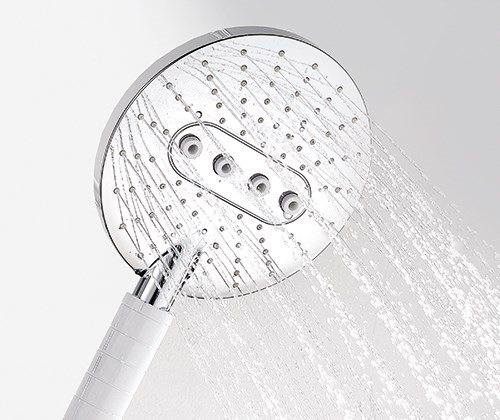 Wasserkraft Душевая лейка 16х3,7хh27,8 см, цвет: хром A059