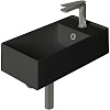 Simas Agile Раковина подвесная 50х27 см, с переливом, 1 отверстие под смеситель, цвет: nero matt AG50 nero matt*1