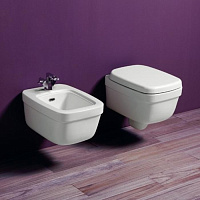 Simas Evolution Унитаз подвесной 37х52 см, без крепежа F85, цвет: белый глянцевый EVO18bi